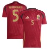 Original Fußballtrikot Belgien Vertonghen 5 Heimtrikot EURO 2024 Für Herren